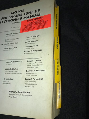 Motor Truck Engine Tune Up & Electronics Manual 1983 - 1987 - Picture 4 of 9