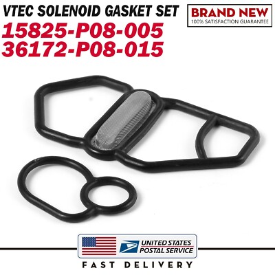 DOHC VTEC SPOOL VALVE SOLENOID GASKET UPPER & LOWER D16Z6 B18C1 B16A2 B18C5