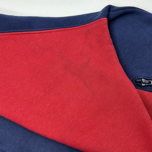 Felpa Pullover Nike SB Court Logo Color Block 1/4 Zip Navy Taglia Media LEGGI - Foto 15 di 18