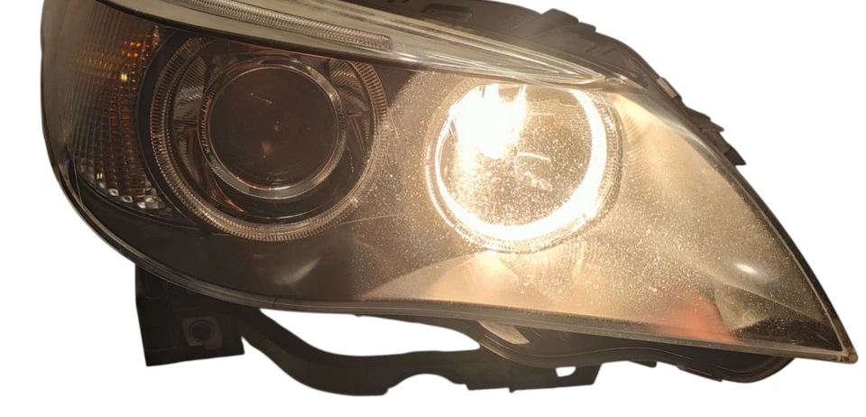 2004-2007 BMW 5 Series 525i 530i Right Xenon HID Headlight Adaptive AKL TESTED - Image 3 of 4