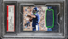2012 Topps Russell Wilson Rookie Jumbo Rookie Relics Patch #RJR-RW PSA 10