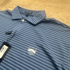 Peter Millar Crown Crafted Polo Double Stripe Size XL 00447-MP-PO-F1