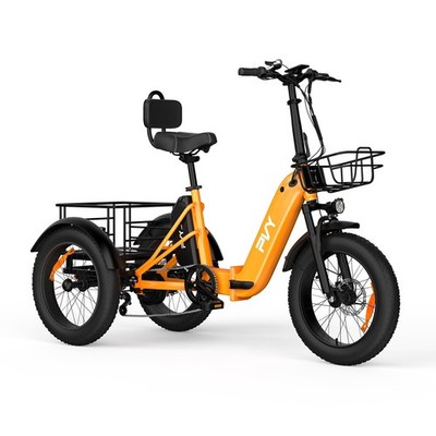 20 Zoll Elektro Dreirad 3 Rad 1000W Klapprad 48V21AH E-Bike mit Korb PVY F20