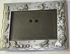 MALDEN PEWTER BABY PICTURE FRAME 4  x 6  
