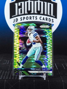 2018 Panini Prizm Green Pulsar 226 Michael Gallup Rookie Cowboys