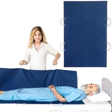 Moonsea Positioning Bed Pad with Handles 34"x52" Waterproof Incontinence Bed ...