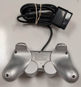 Sony PlayStation 2 PS2 Slim Silver Console Controller TV & AC Adaptor