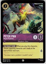 Peter Pan Playful Prankster 58/204 Attack of the Vine Disney Lorcana