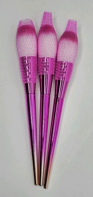 Lot Of 3 Farah F.A.R.A.H. Pink Ombré Powder Brush 50F Professional New 