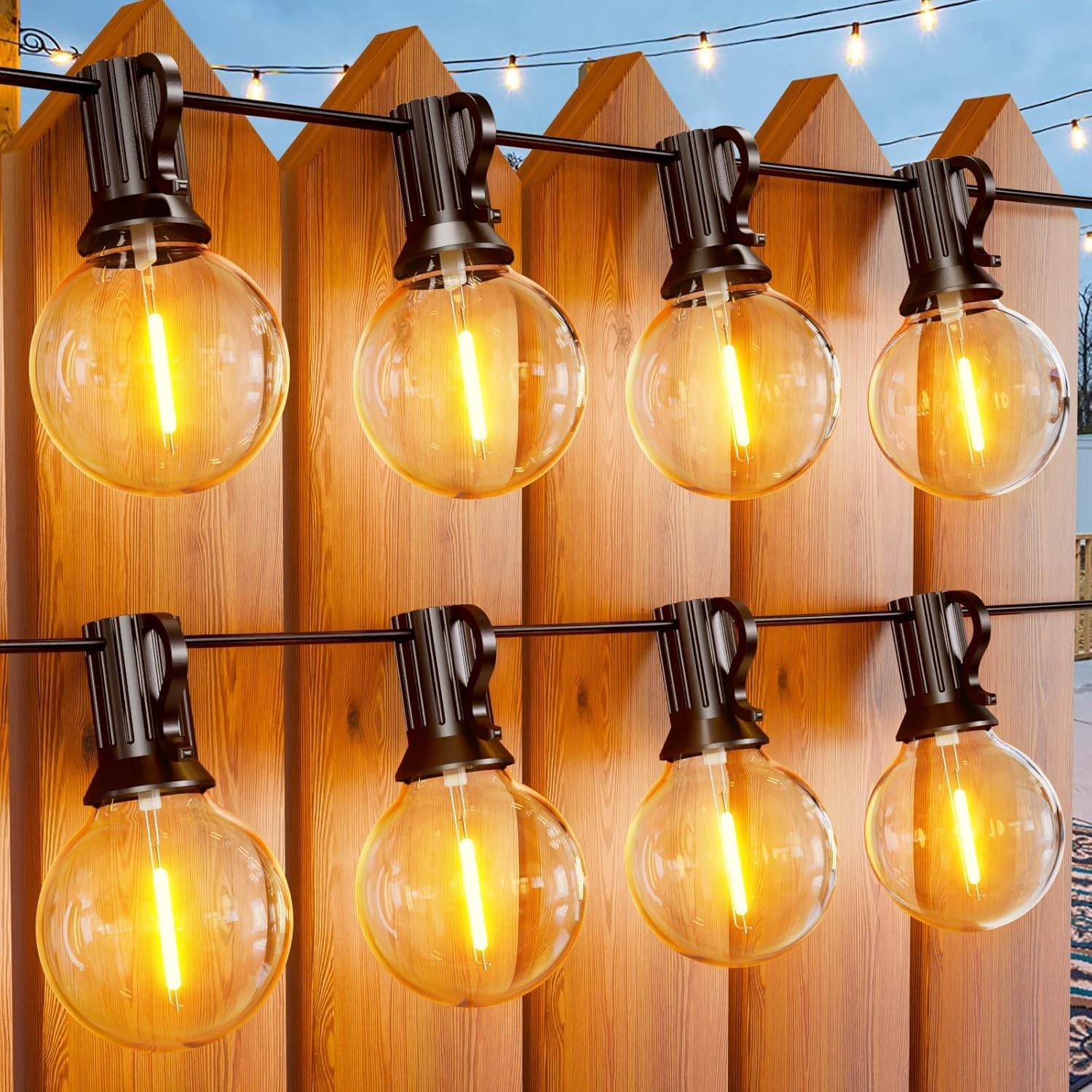Catena Luminosa 30M LED G40 | Luci Esterno Impermeabili IP45 50 LED
