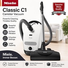 Miele Classic C1 Cat and Dog Canister Vacuum Cleaner Free Ship In USA