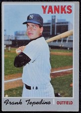 1970 Topps FRANK TEPEDINO 689 SP YANKS Rookie RC High NO Card VTG EX One Owner . rookie card picture