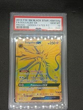 POKEMON SM BLACK STAR PROMO SM104a 2019 FULL ART/SOLGALEO GX HIDDEN FATES PSA 10
