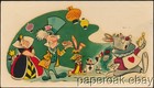 2 Original ca1951 Walt Disney's Alice In Wonderland What Appears to Be Decals — photo 1