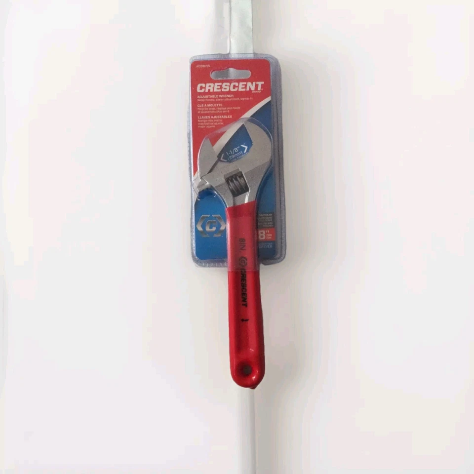 Crescent 8 in. Adjustable Wrench Non-slip Laser etched Scale w/ Chrome Finish - Image 2 of 4
