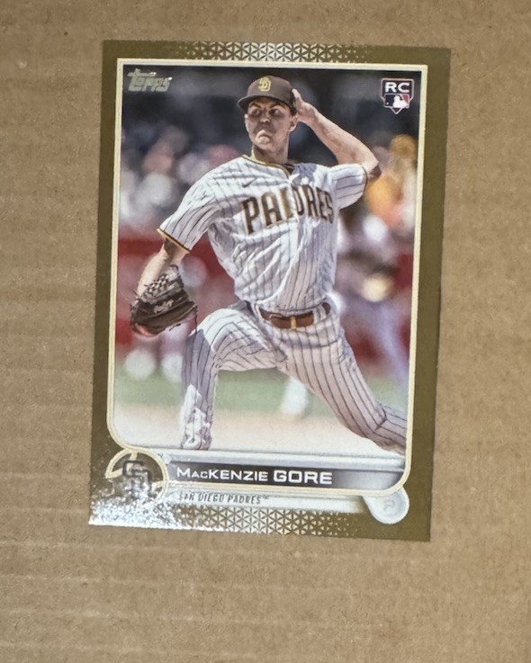 2022 Topps Update Series - Mackenzie Gore #US81 Gold /2022 (RC) Free Shipping!!