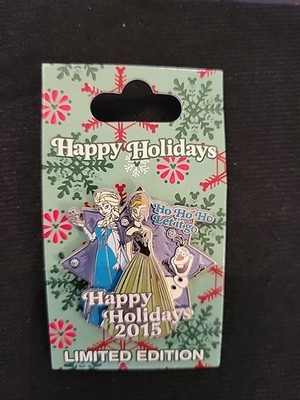 Disney Happy Holidays 2015: Ho Ho Ho Let It Go Frozen Anna Elsa Olaf LE PIN NOC