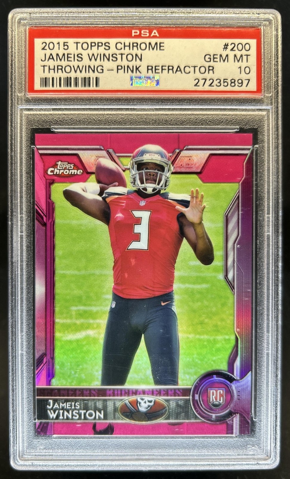 Jameis Winston Topps Chrome #200 Pink Refractor