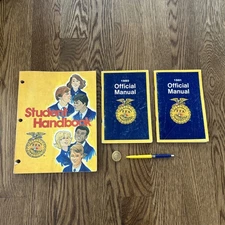 VTG FFA Lot 1980s Manuals Student Handbook Land Soil Judging Pin Pen Agriculture