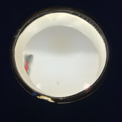 Vtg Kopp Glass  4-3/4'' Diameter Yellow Railroad Traffic Signal Light Lens