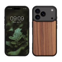 Holz SchutzhüLle FüR Apple Iphone 17 Pro Hardcase Tpu Bumper Walnussholz HüLle