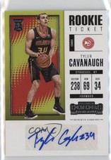 2017 Panini Contenders Retail Rookie Ticket Signatures Tyler Cavanaugh Auto 14lc