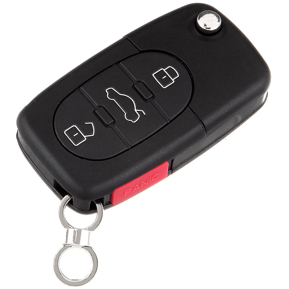 2 Remote Car Key Shell fits Audi Allroad Quattro 2002 2003 2004 2005 4 Buttons - Image 4 of 4