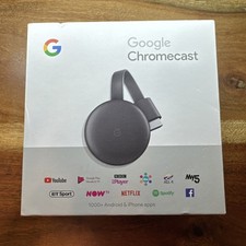 Google Chromecast 3rd Gen - HD Media Streamer - Charcoal - VGC