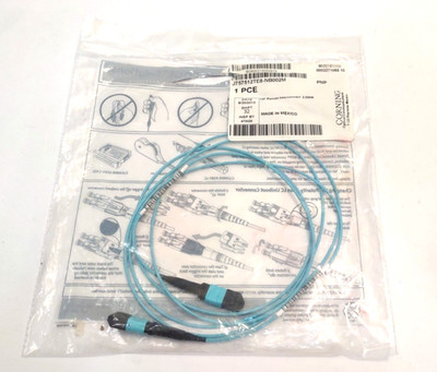 Corning J757512TE8-NB002M 12-Fiber MTP MTP OM3 Type-B Patch Cable 2 Meters