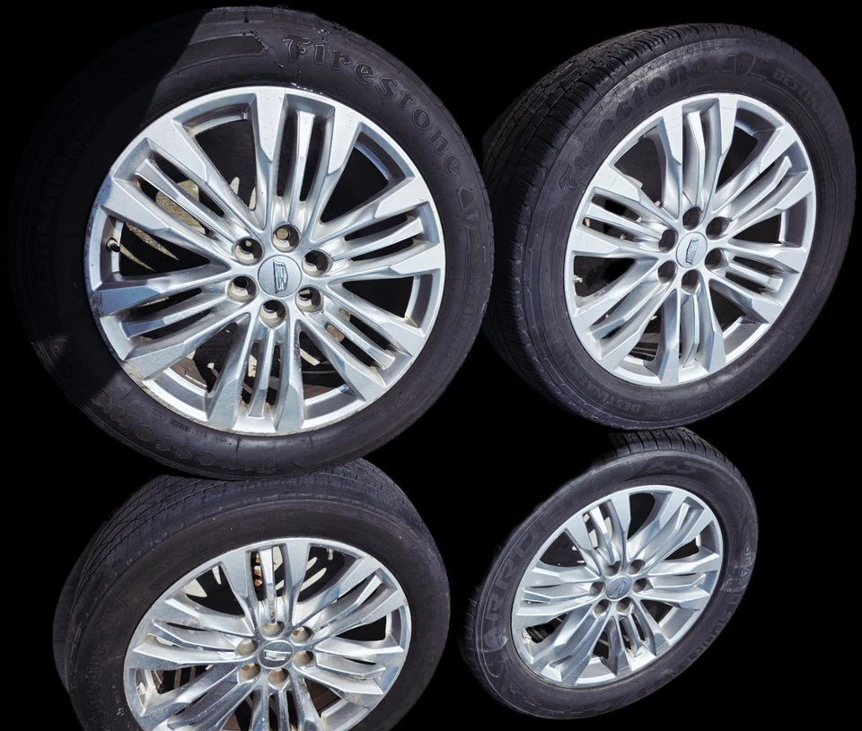 CADILLAC XT5 2017-2020 OEM Factory Wheel 20" Rim 4801 4802 Light Hyper Silver - Image 2 of 4