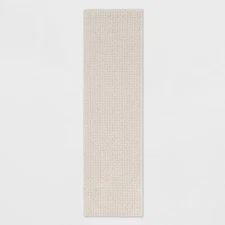 2'x7' Washable Solid Machine Tufted Runner Rug Tan - Made By Design