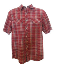 Austin Clothing Co. Men's Small Rust Plaid Western Shirt