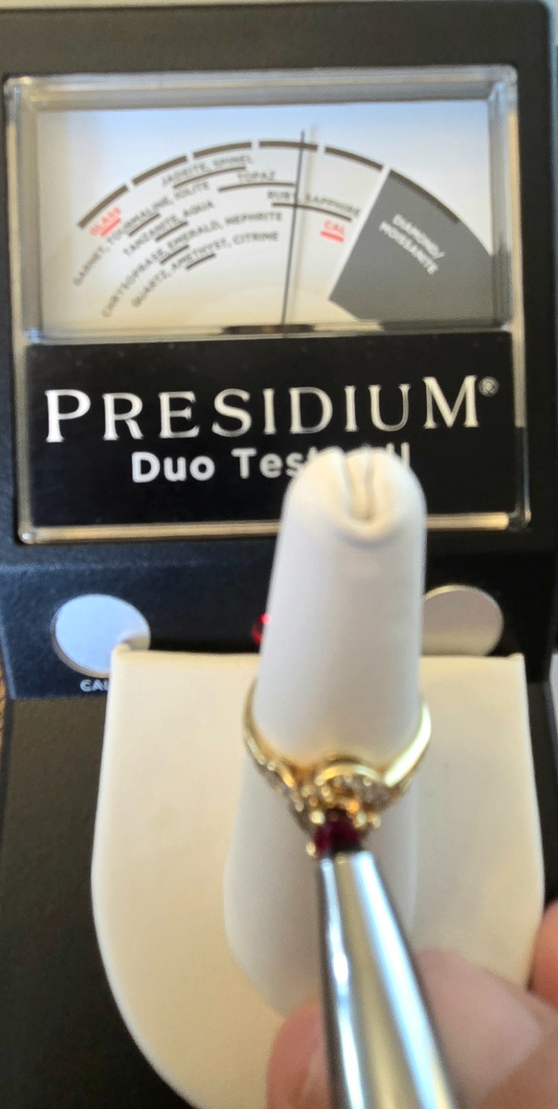 14K Gold Ruby & Diamond Ring – 0.40ct Ruby – 14 D… - image 19