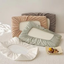 Stripe Pattern Dormitory Pillow Cover Cotton Latex Pillow Pillowslip  Travel