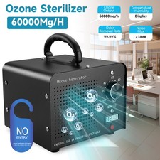 60000mg/h Ozone Generator Machine Air Purifier Ionizer Ozonator Odor Eliminator