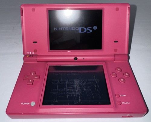 Nintendo DS Matte Pink Handheld System Console TWL-001 w/ Stylus Tested & Works - Picture 4 of 10