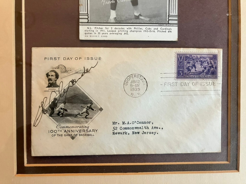 Grover Cleveland Alexander HOF Signed/Autograph on a First Day Cover