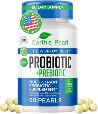 Probiotics for Women & Men & Kids - Pearl-Shaped Probiotic & Prebiotics with Bio