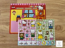 2006 Hello Kitty Stickers & Coloring Sheet Reusable Activity Pack Sanrio Vintage