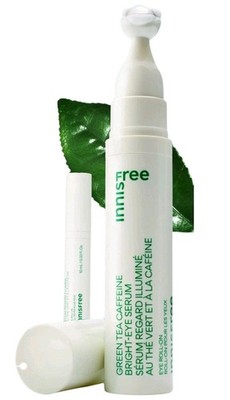 Innisfree Green Tea Caffeine Depuffing Eye Serum Roller Niacinamide Korean serum