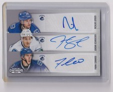 2013-14 Sixes Autographs Nicklas Jensen/Jordan Schroeder/Frank Corrado/Mark
