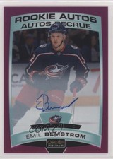 2019-20 O-Pee-Chee Platinum Rookie Autos Matte Pink 40/99 Emil Bemstrom Auto a8r
