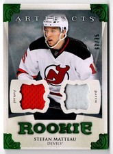 2013-14 Artifacts Jerseys Patch Emerald (C) Stefan Matteau Rookie Jersey/Patch