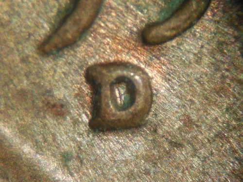 HIGH GRADE MINT ERROR 1951-D LINCOLN WHEAT CENT RPM#14  AU+