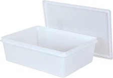 Fish Tubs/Food Storage Bins 25Lb 11.5" X 15.5" X 5", Pack of 10 Deep Bases with