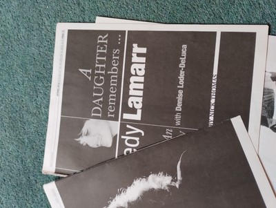 Sk179 Ephemera 2010 Artikel Schauspielerin Hedy Lamarr von ihrer Tochter Loder Deluca