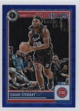 2023-24 Panini NBA Hoops Premium Stock Blue Prizm 11/25 Isaiah Stewart #161 14md