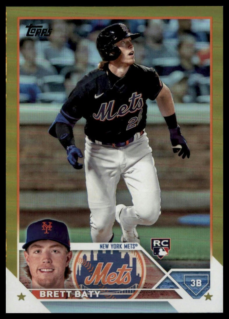 2023 Topps #89 Brett Baty Gold Foil