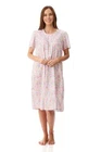 Womens Givoni Multi Floral Cotton Short Sleeve Summer Short Length Nightie 43N