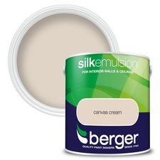 Berger Silk Emulsion 2.5L Canvas Cream 7.20 per litre